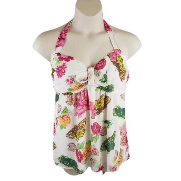 torrid Tops - SOLD ***** Torrid Butterfly Floral Print Halter